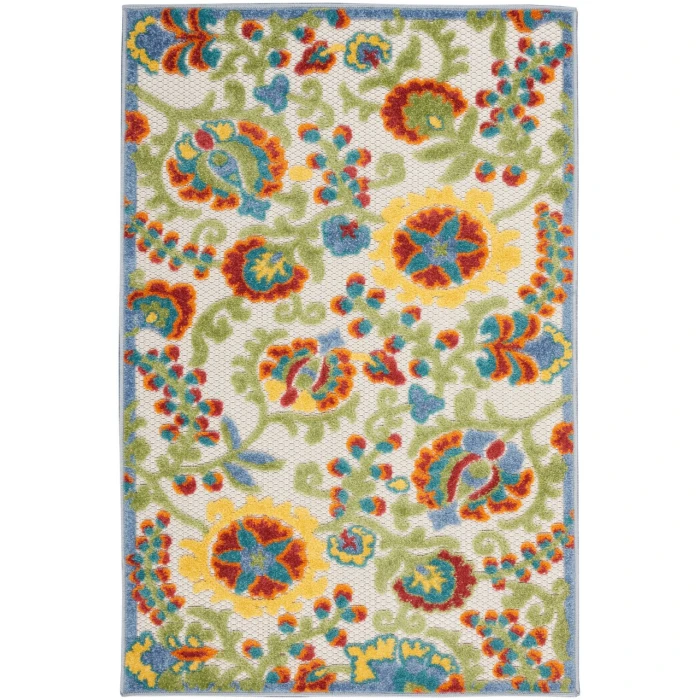 Nourison Aloha Area Rug ALH17-Ivory/Multi