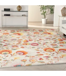 Nourison Home Allur ALR08 Ivory Multicolor 7 ft. 10 in. X 9 ft. 10 in. Area Rug