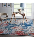 Nourison Artworks Area Rug ATW01-Navy/Brick
