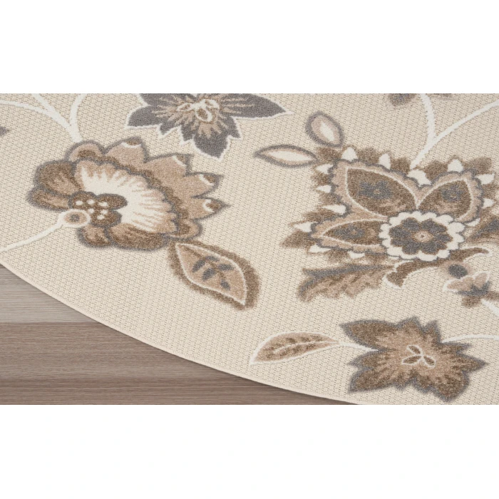Nourison Aloha Beige ALH31 7’10” Round Rug