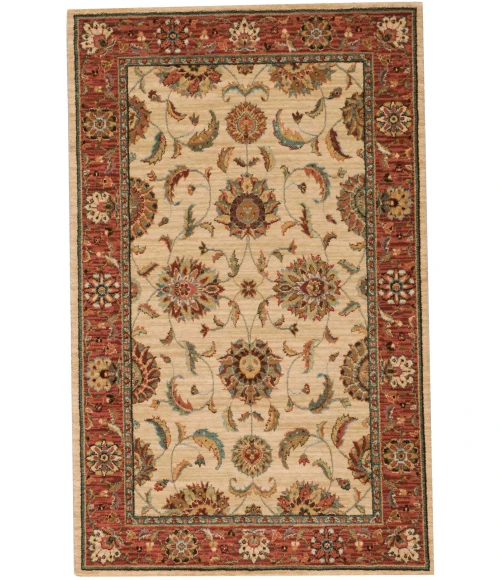 Nourison Home Living Treasures Cream / Ivory LI04 3ft.6in. x 5ft.6in. Rect. Rug
