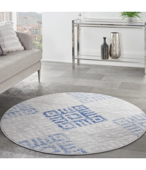 Nourison Whimsicle Area Rug WHS18-Grey Blue