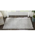 Nourison Malibu Shag Area Rug MSG01-Silver Grey