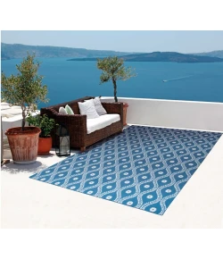 Nourison Home & Garden RS085 Navy 7 ft. 9 in. X 10 ft. 10 in. Area Rug