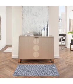 Nourison Home Versatile NRV01 Denim Blue 2 ft. X 4 ft. Area Rug