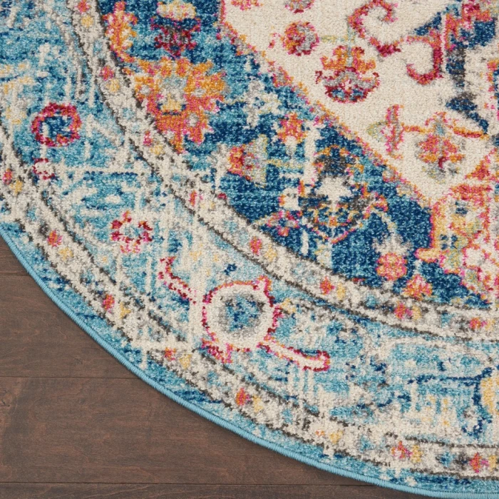 Nourison Passion Area Rug PSN23-Ivory/Light Blue