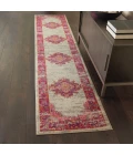 Nourison Passion Runner Area Rug PSN03-Ivory/Fuchsia