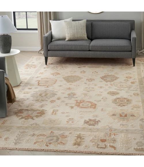 Nourison Whispers Cream WHP02 10 ft. X 14 ft. Rect. Rug