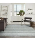 Nourison Positano Aqua Ivory POS03 12ft. x 15ft. Rect. Rug