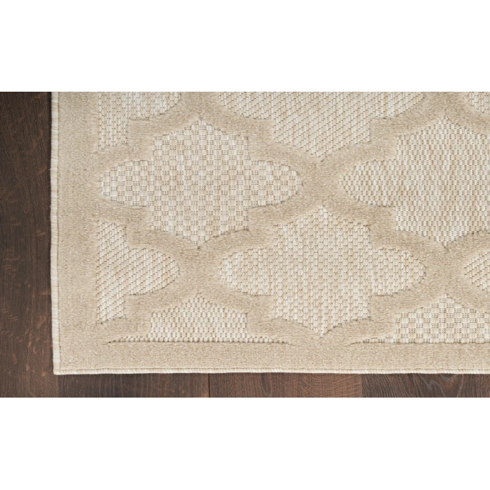 Nourison Easy Care Cream NES01 4 ft. X 6 ft. Rectangle Rug