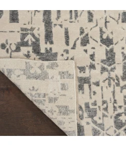 Nourison Home Silk Shadows SHA19 Ivory Grey 5 ft. 6 in. X 7 ft. 5 in. Area Rug