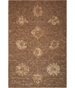 Nourison Home Silken Allure SLK08 Chocolate 5 ft. 6 in. X 8 ft. Area Rug