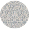 Nourison Home Jubilant JUB09 Ivory Blue 8 ft. Round Area Rug