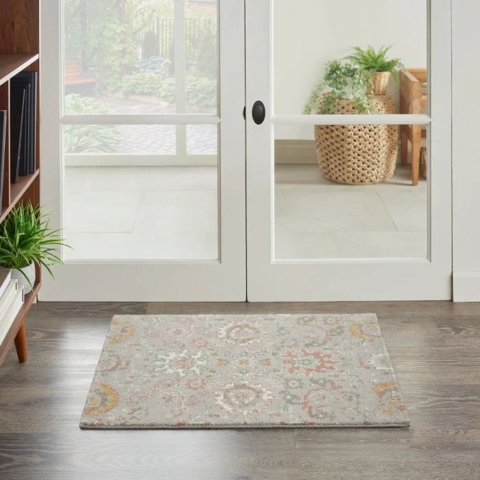 Nourison Twilight Area Rug TWI13 Grey/Multi 2' x 3'