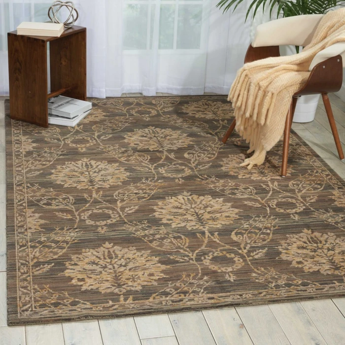Nourison Silk Elements Area Rug SKE31-Graphite
