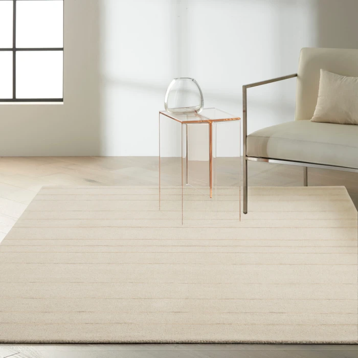 Calvin Klein Halo Area Rug HAL01 Ivory
