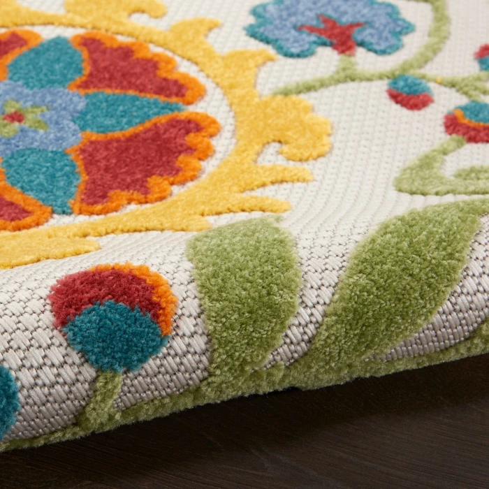 Nourison Aloha Area Rug ALH17 Ivory/Multi 12' x 15'