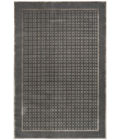 Nourison Home Nordic Black Taupe NRC03 4 ft. X 6 ft. Rectangle Rug