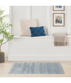 Nourison Home Astra Machine Washable ASW10 Blue 4 ft. X 6 ft. Area Rug