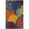 Nourison Home Aloha ALH05 Navy Multicolor 9 ft. X 12 ft. Area Rug