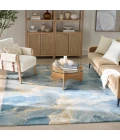 Nourison Prismatic Blue Multicolor PRS40 9 ft. X 12 ft. Rect. Rug