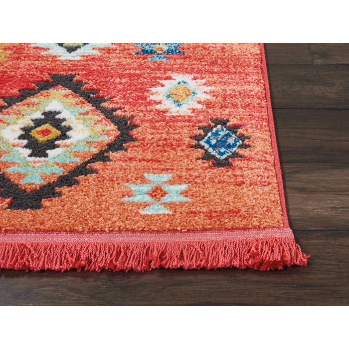 Nourison South Western Red NAV07 2ft.2in. x 7ft.9in. Rect. Rug