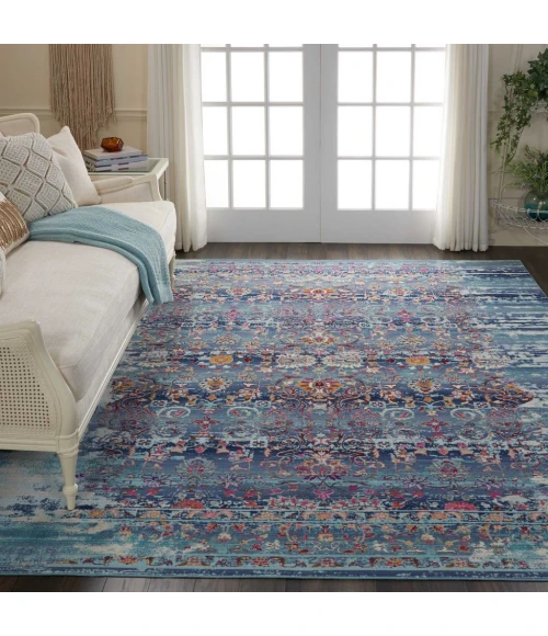 Nourison Vintage Kashan Area Rug VKA02-Blue