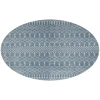 Nourison Home Astra Machine Washable ASW10 Blue 7 ft. 10 in. Round Area Rug
