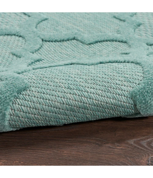 Nourison Easy Care Area Rug NES01 Aqua/Teal