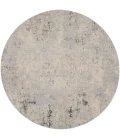Nourison Rustic Textures Area Rug RUS07 Grey/Beige 5'3" Round