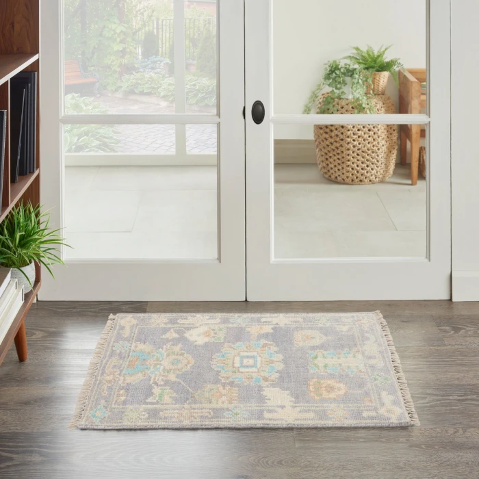 Nourison Odessa Grey Multicolor ODS01 2 ft. X 3 ft. Rect. Rug