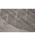 Nourison Twilight Round Area Rug TWI15 Grey 8' Round
