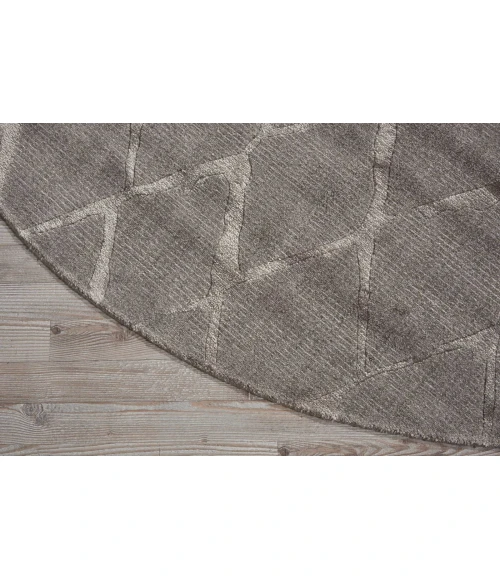 Nourison Twilight Round Area Rug TWI15 Grey 8' Round