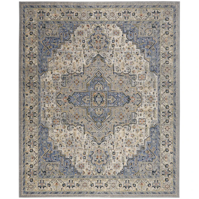 Nourison Nourison Essentials Persian Blue NRE07 6 ft. X 9 ft. Rect. Rug