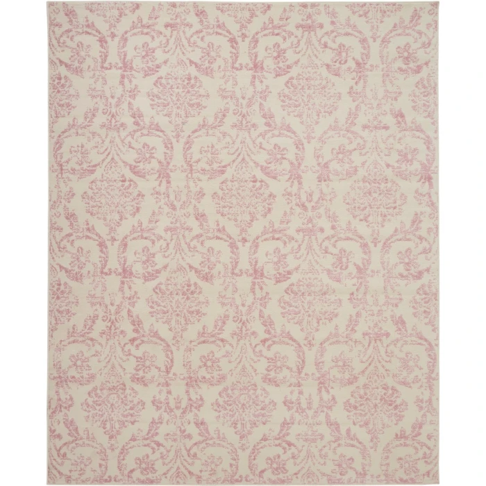 Nourison Jubilant Area Rug JUB09-Ivory/Pink