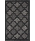 Nourison Easy Care Charcoal Black NES01 3 ft. X 5 ft. Rectangle Rug