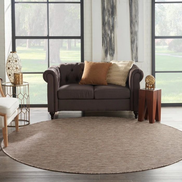 Nourison Positano Round Area Rug POS01-Beige