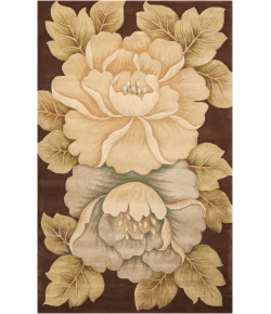 Nourison Home Tropics TS09 Brown 5 ft. 3 in. X 8 ft. 3 in. Area Rug