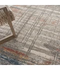 Nourison Rustic Textures Area Rug RUS12 Grey/Multi 5'3" Round