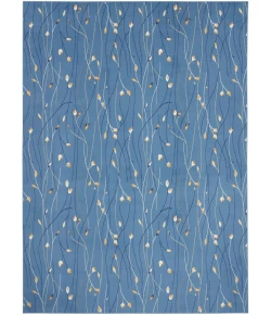 Nourison Home Grafix GRF15 Light Blue 8 ft. 6 in. X 12 ft. Area Rug