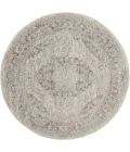 Nourison Tranquil Round Area Rug TRA05-Ivory/Grey
