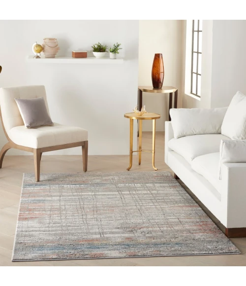 Nourison Rustic Textures Area Rug RUS12-Grey/Multi