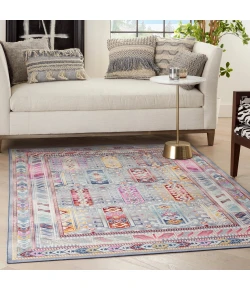 Nourison Home Vintage Kashan VKA06 Grey/Multi 4 ft. X 6 ft. Area Rug