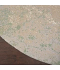 Nourison Twilight Round Area Rug TWI06 Ivory Green 8' Round