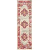 Nourison Home Passion PSN03 Ivory/Fuchsia 1 ft. 10 in. X 6 ft. Area Rug