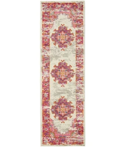 Nourison Home Passion PSN03 Ivory/Fuchsia 1 ft. 10 in. X 6 ft. Area Rug
