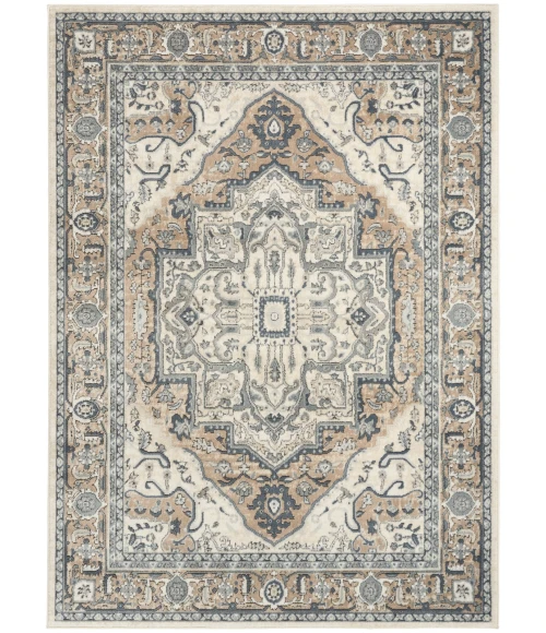 Nourison Quarry Ivory Taupe QUA18 6 ft. X 9 ft. Rect. Rug