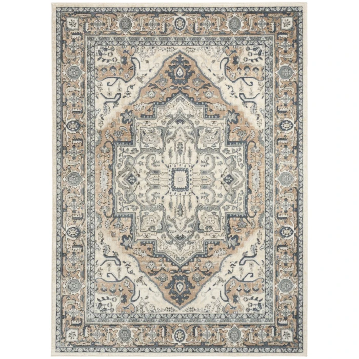 Nourison Quarry Ivory Taupe QUA18 6 ft. X 9 ft. Rect. Rug