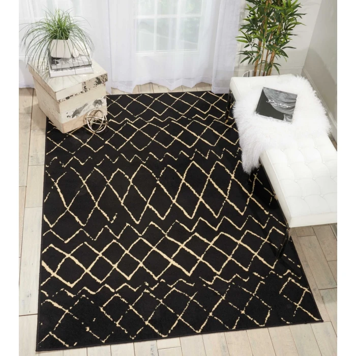 Nourison Grafix Area Rug GRF04-Black