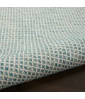 Nourison Courtyard Area Rug COU01-Ivory Aqua